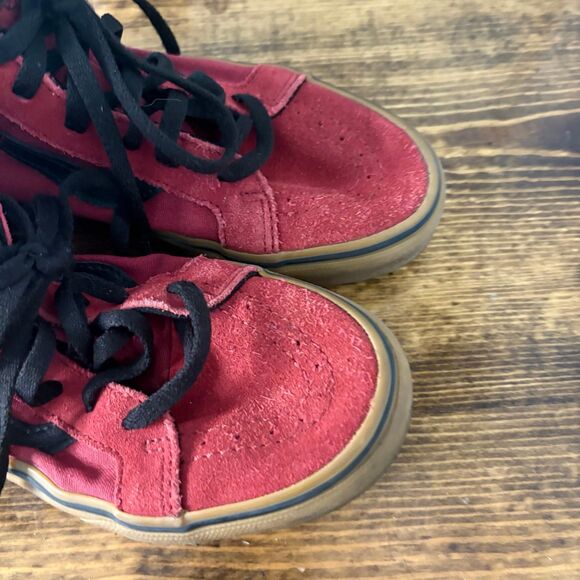 Vans Burgundy‎ Sneakers Size 3 - Picture 3 of 9